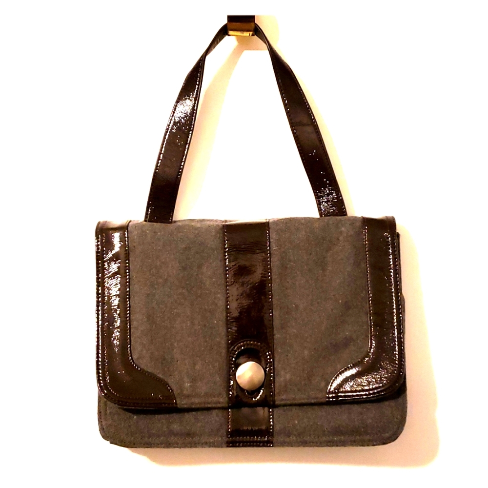HOBO International wool/patent leather